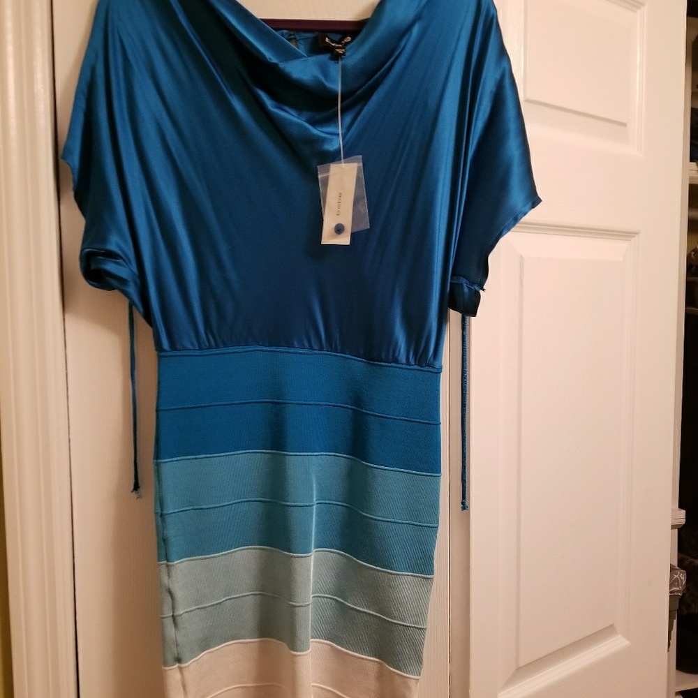 Bebe drape top bandage dress